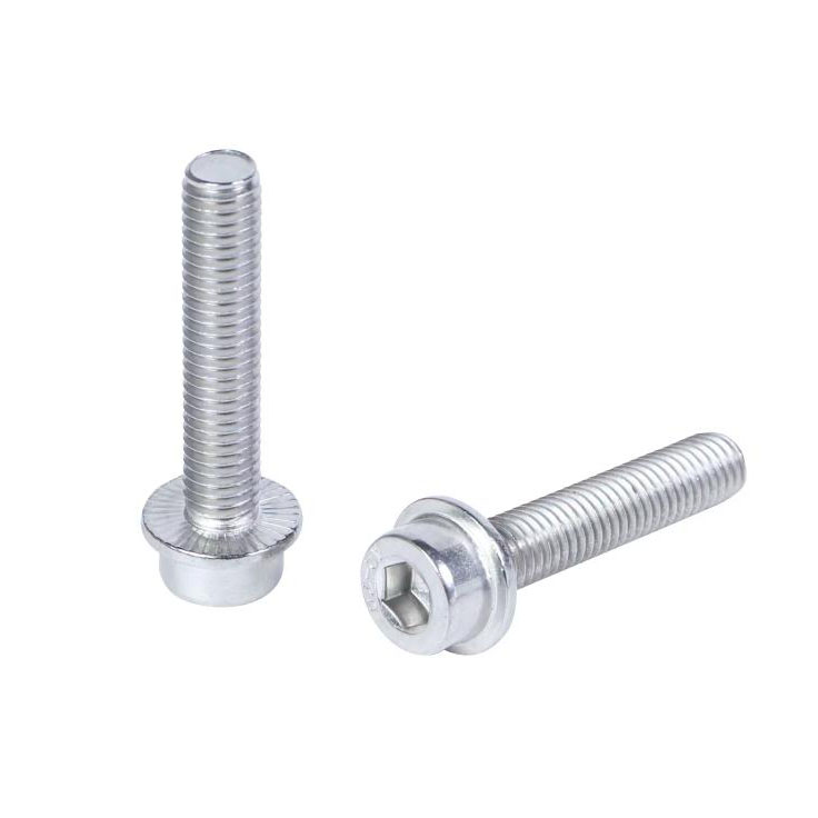 DIN251 sekskantet topstykke med takkede flangeskruer