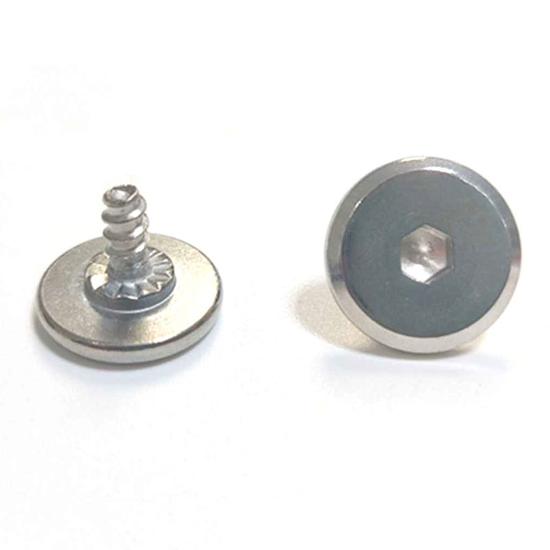 Stor fladt hoved sekskantet socket Coaster skrue til termisk kop